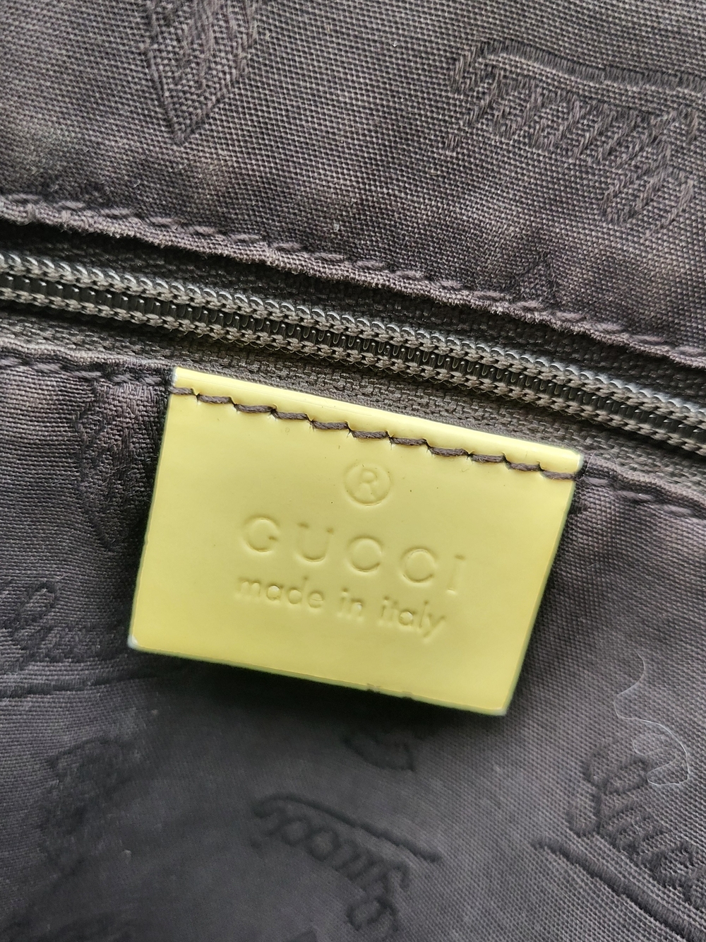 GUCCI GG Canvas Web Sherry Line Patent Leather Jolie Large Tote Bag..Auth W/COA - Picture 10 of 16